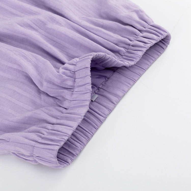 VIOLA | BREEZY BUTTON-UP AND SHORTS SET