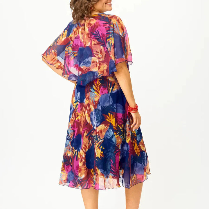 BROOKLYN | COMFORTABLE PLUS SIZE CHIFFON DRESS