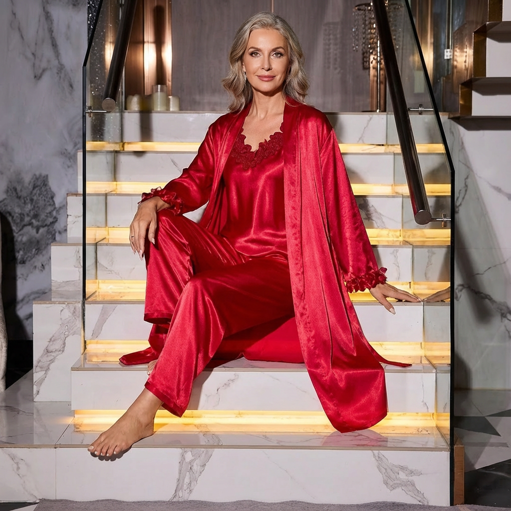 EUNICE | 3-PIECE SLEEPWEAR SET