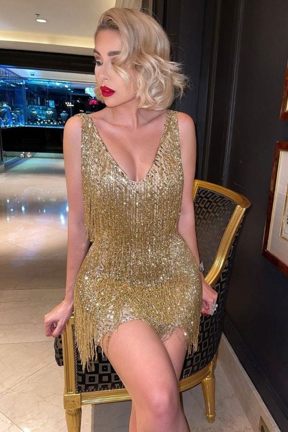 REESE | ELEGANT FRINGE PARTY DRESS