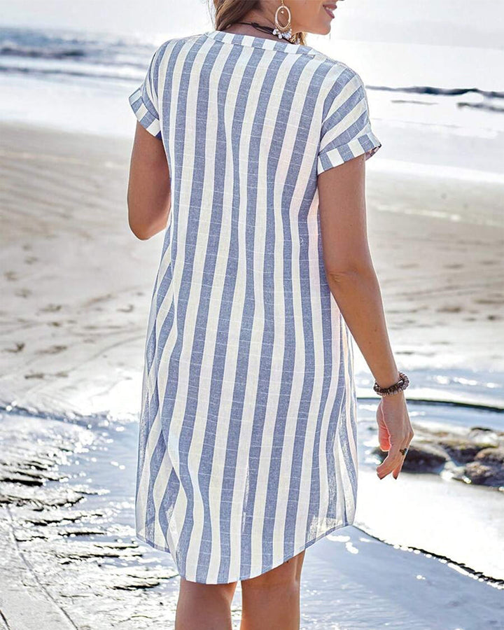 AUDREY | ELEGANT STRIPED DRESS