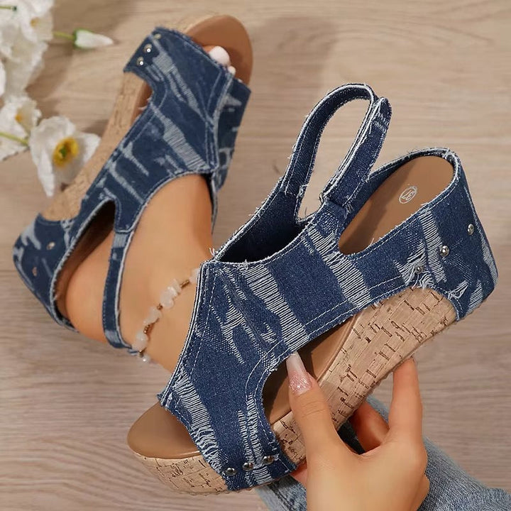 DENI | WEDGE SANDALS