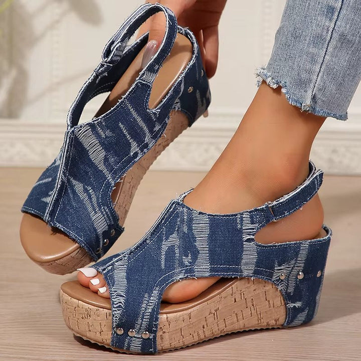 DENI | WEDGE SANDALS
