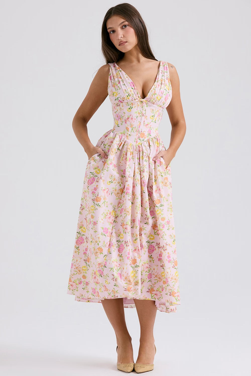 WINRY | FRESH FLORAL MIDI