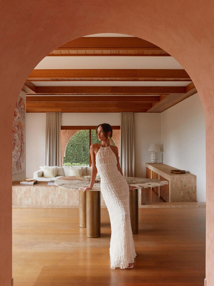 TANSY | SCULPTED TEXTURE GOWN