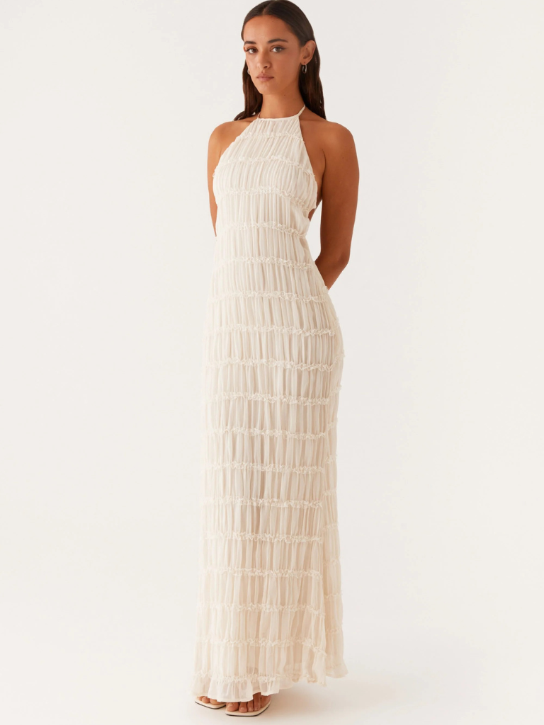 TANSY | SCULPTED TEXTURE GOWN