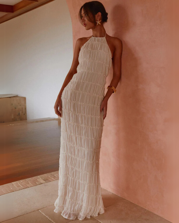 TANSY | SCULPTED TEXTURE GOWN