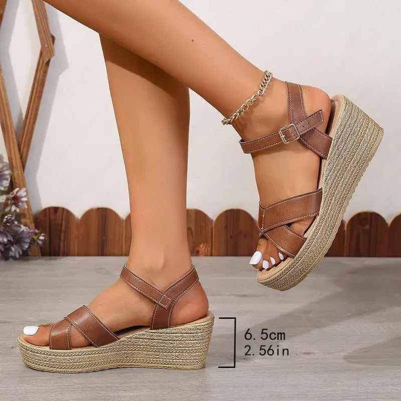 DAPHNIE | WEDGE SANDALS
