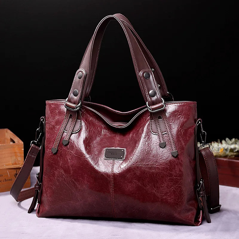 ARALYN - REFINED SOFT LEATHER TOTE BAG