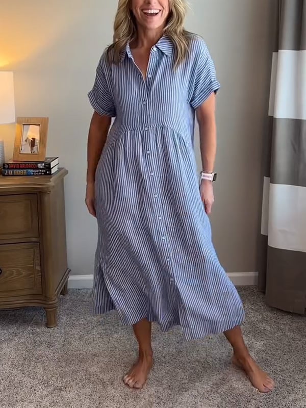 EMERY | ELEGANT STRIPED DRESS